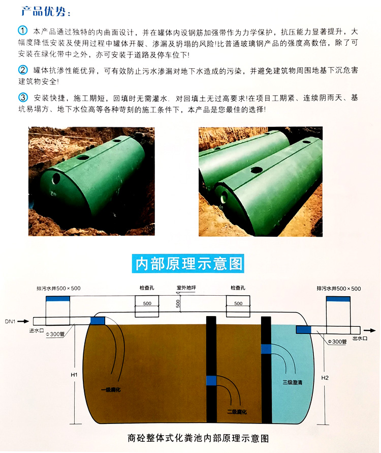 延津玻璃钢化粪池